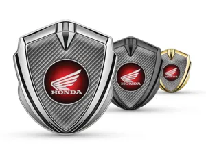 Honda 3D Metall Emblem Renn Look Glänzend 3D Aufkleber